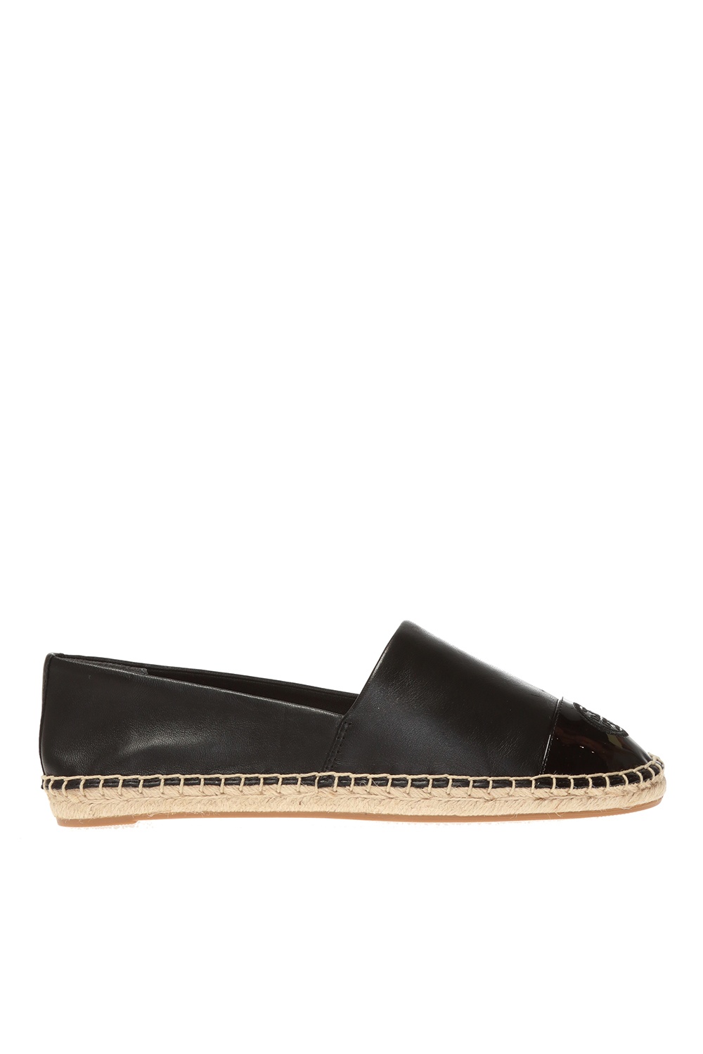 Tory burch black sale leather espadrilles